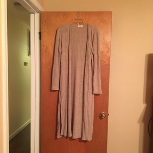 Heathered Light Brown Duster